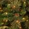 7 ft. Pre-Lit Carolina Pine Hinged Medium Artificial Christmas Tree, Clear Lights